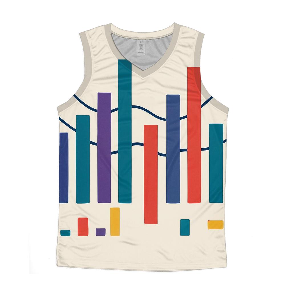 Analog Stereo Waves sports performance tank tops