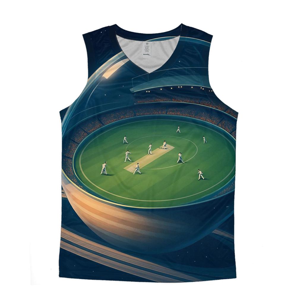 Galactic Cricket Pavilion custom tank tops