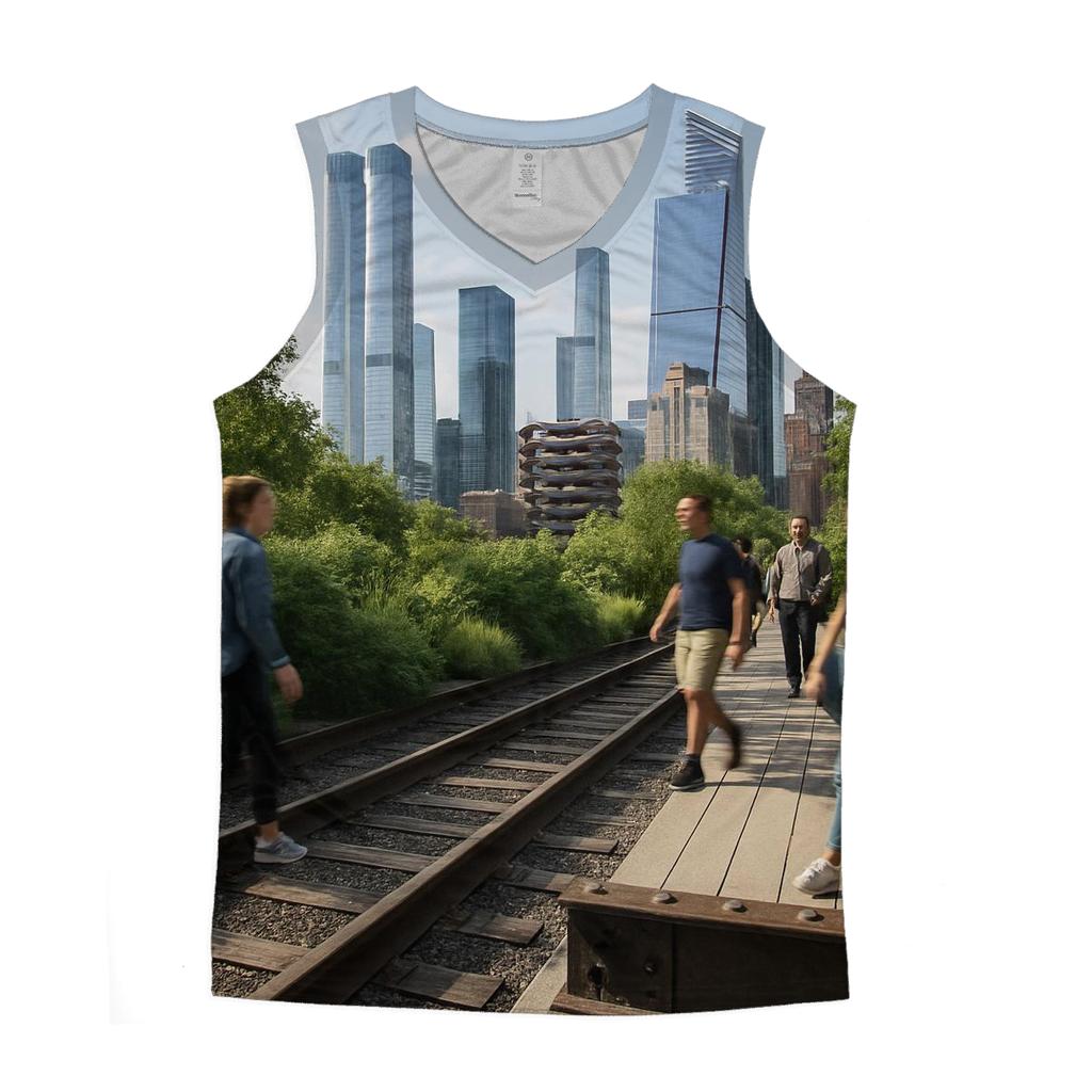 Afternoon From The High Line Toward Hudson Yards cotton sleeveless tops