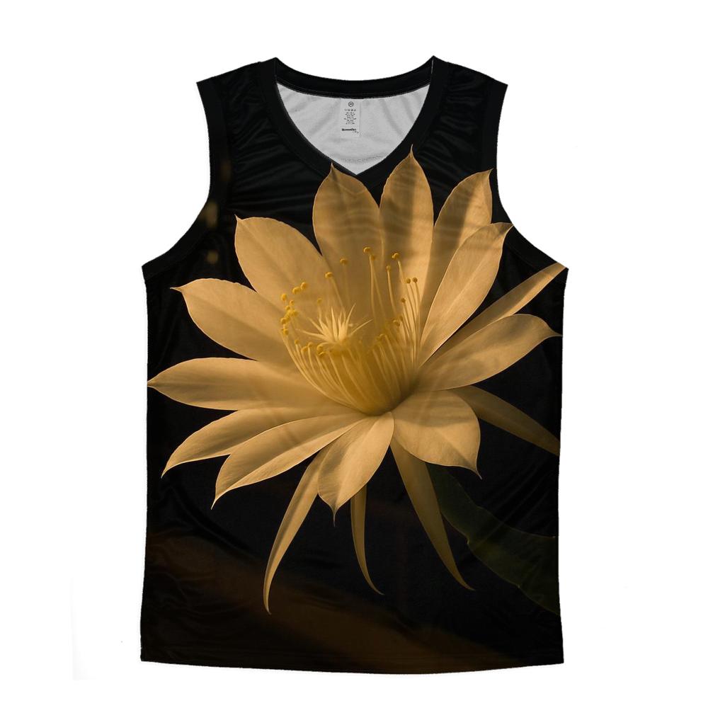 Night Blooming Cereus On A City Rooftop designer workout tanks