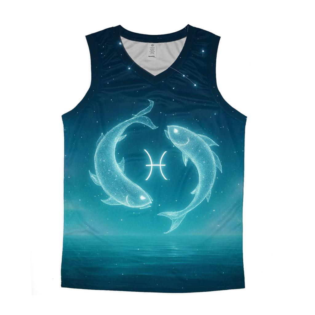 Pisces Dreamwave Zodiac Horizon custom tank tops