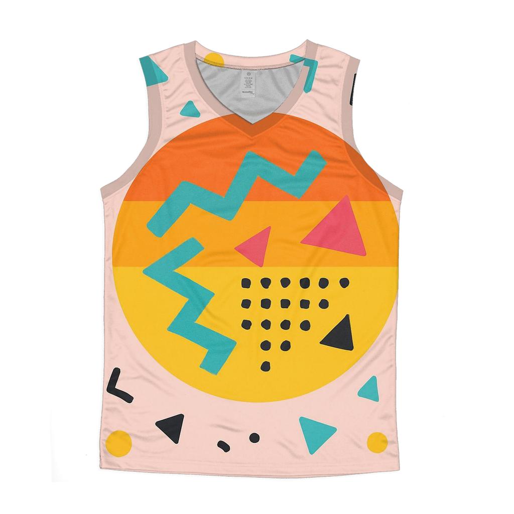 Memphis Sunset Shuffle personalized athletic tanks