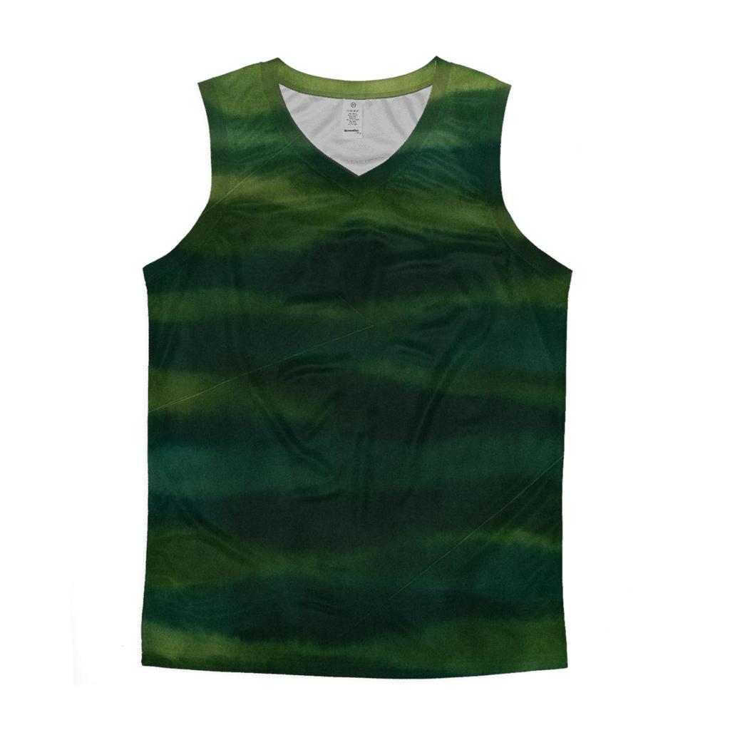 Overdye Forest Ripple Panel graphic print tank tops