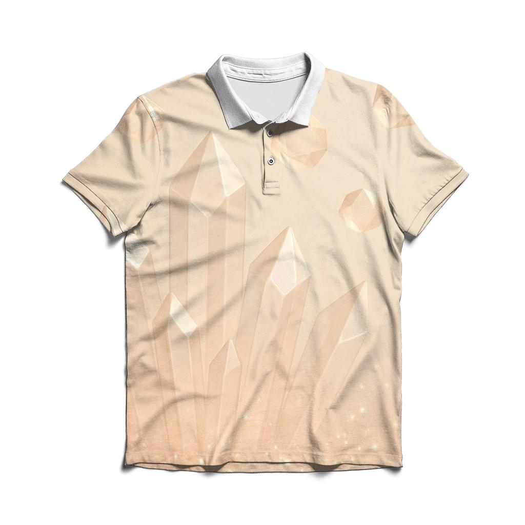 Champagne Gem Drift custom polo shirts