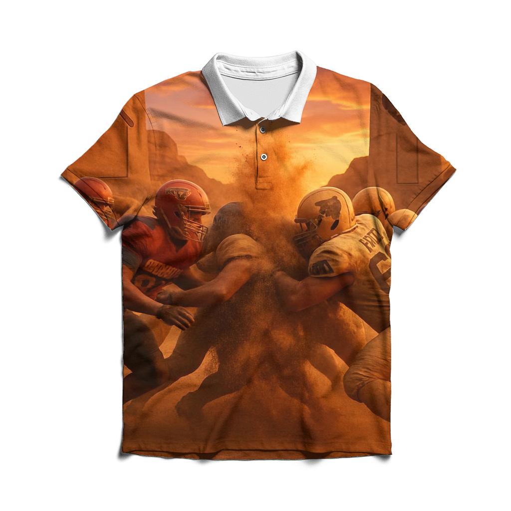 Desert Dusk Braves Cubs Standoff embroidered polo tops