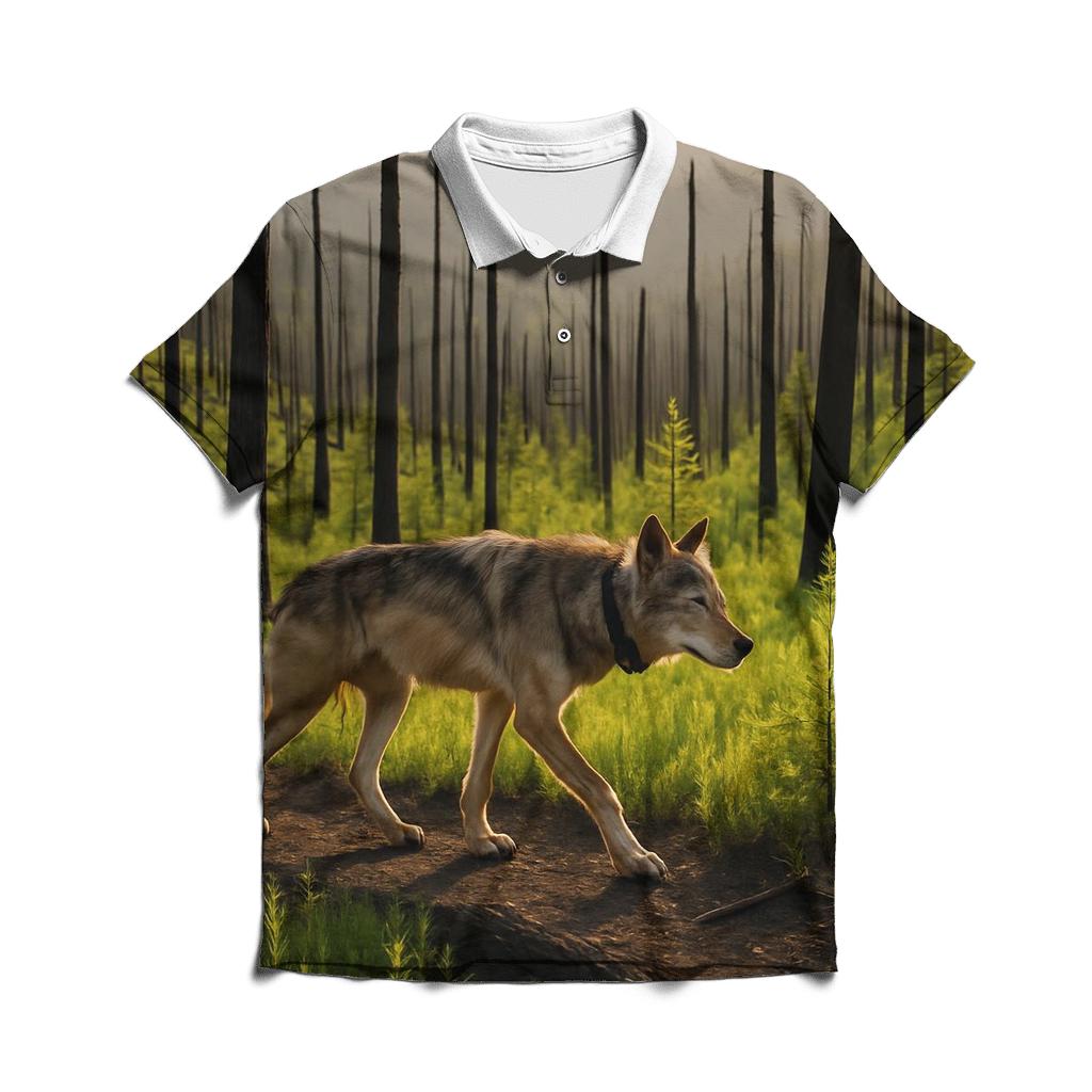 Forest Fire Regrowth Territory Patrol custom polo shirts