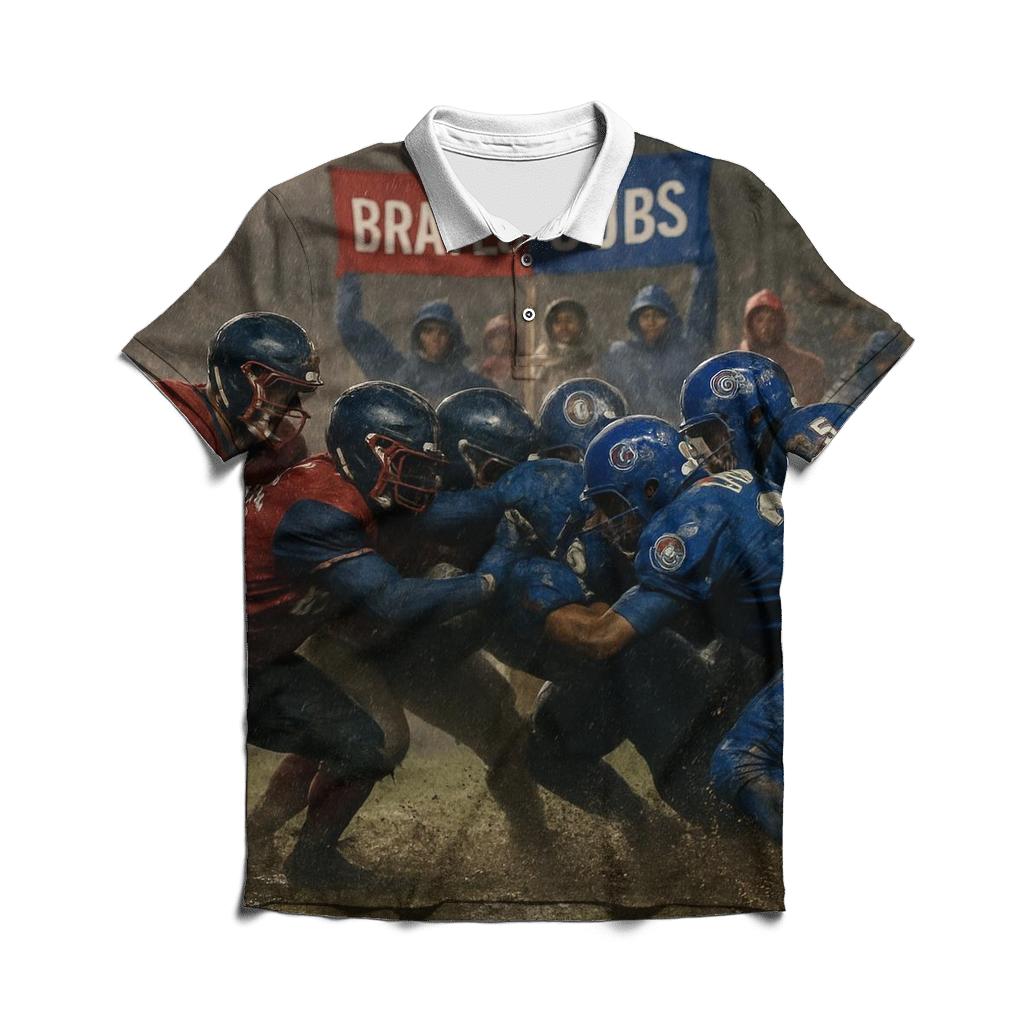 Rain Soaked Rivalry Trench Battle premium cotton polo shirts