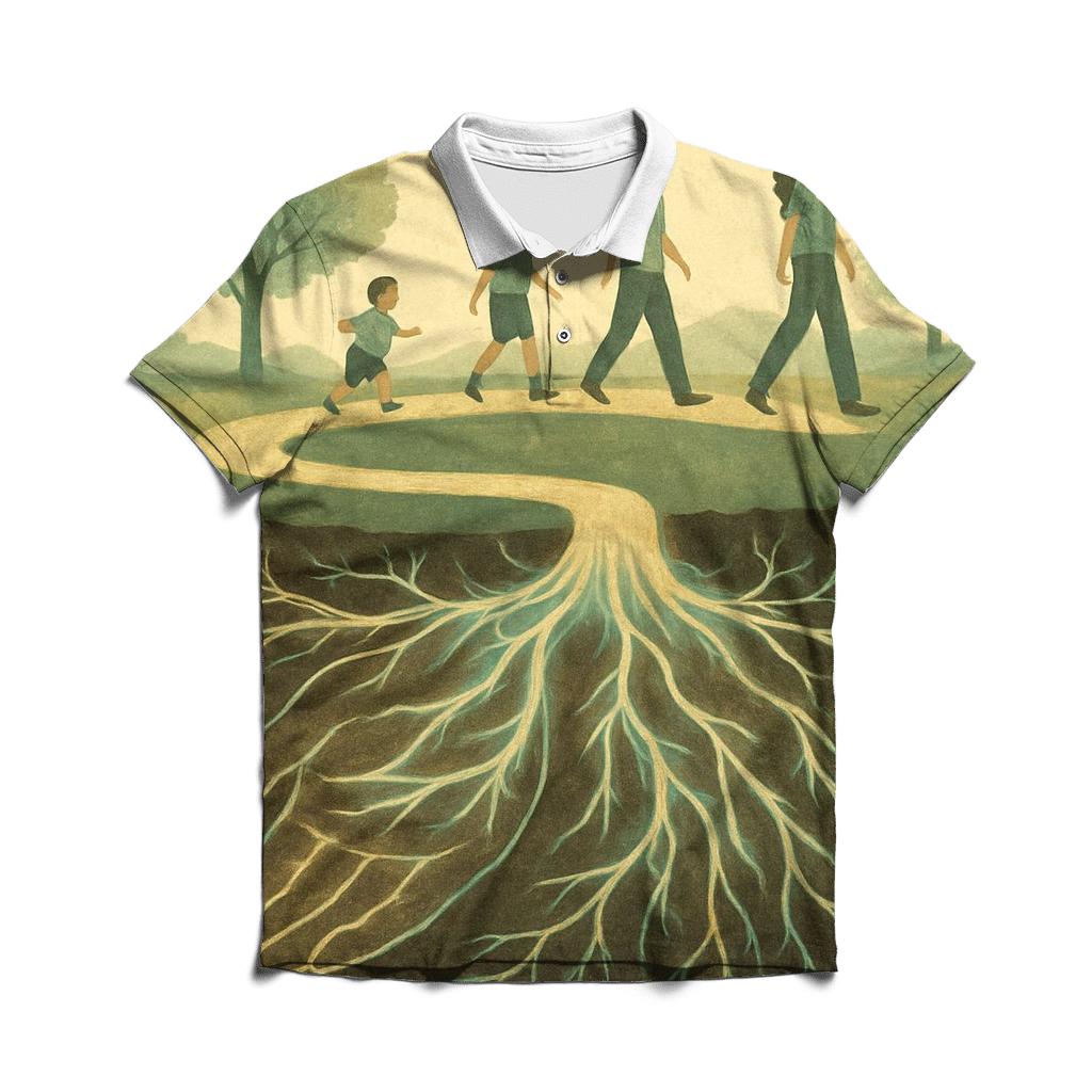 Roots Of Her Love Beneath Every Step I Take personalized polo shirts