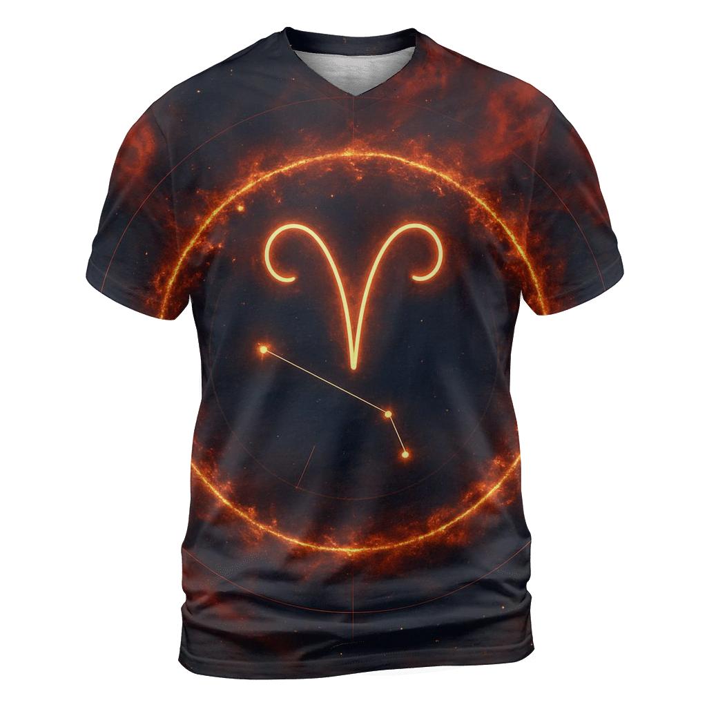 Luminous Aries Fire Gateway designer pattern shirts