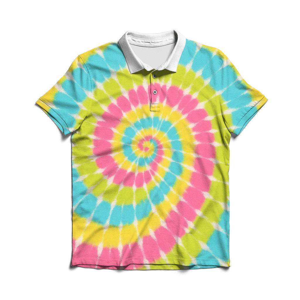 Candy Stripe Spiral Lollipop custom polo shirts