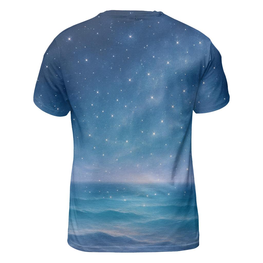 Celestial Tide creative print fashion shirts