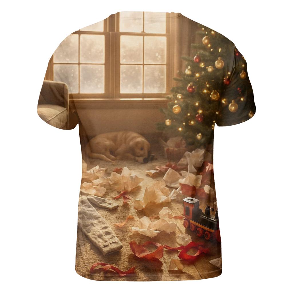 Christmas Morning Sunlight And Wrapping Paper custom all-over print shirts
