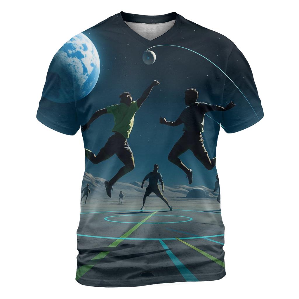 Lunar Street Soccer Arena trendy printed shirt styles