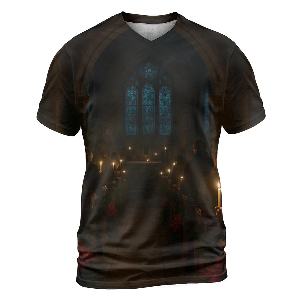 Quiet Midnight Mass Candle Procession personalized full print shirts