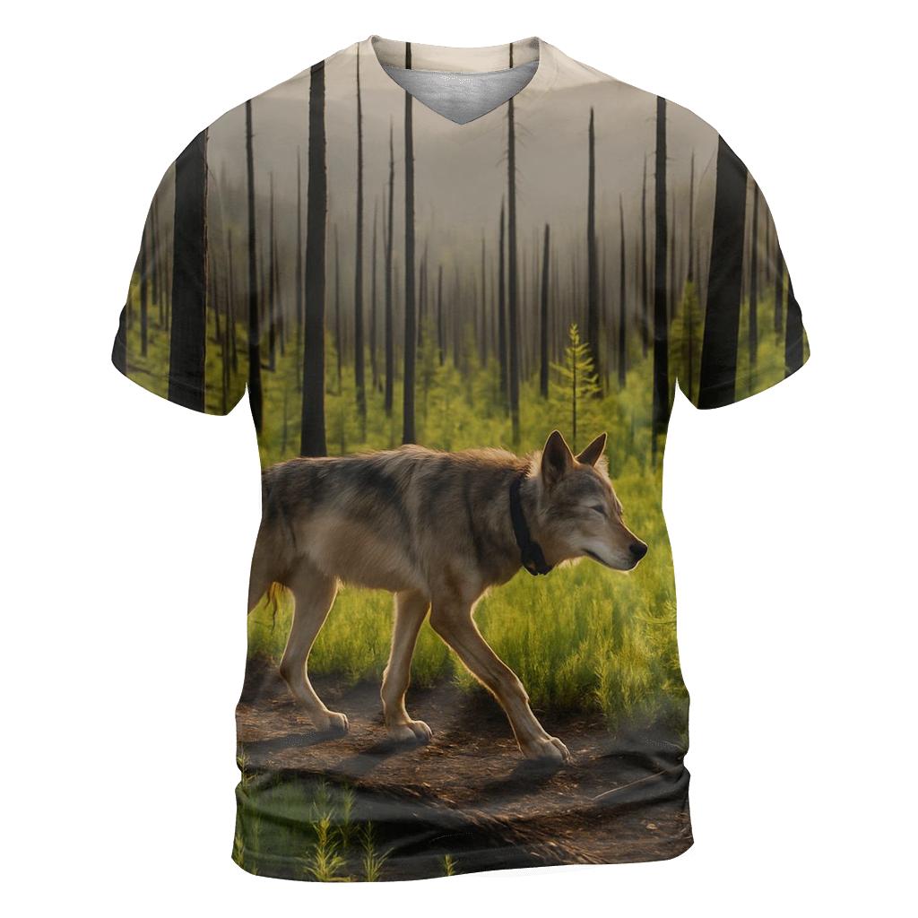 Forest Fire Regrowth Territory Patrol artistic all-over print tops