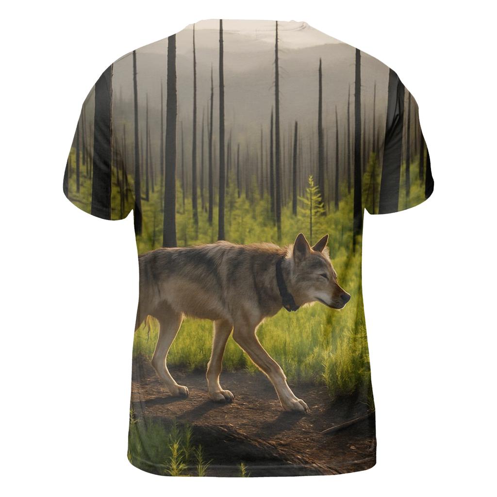 Forest Fire Regrowth Territory Patrol artistic all-over print tops