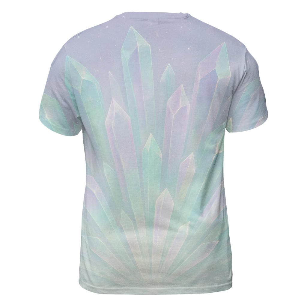 Aurora Crystal Fan artistic all-over print tops