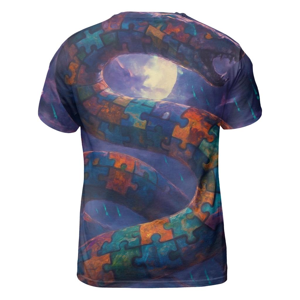 Puzzle Storm Serpent designer pattern shirts