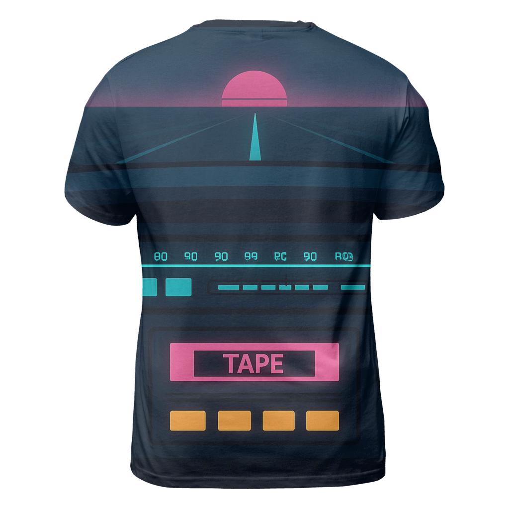 Neon Night Drive Radio statement graphic shirts