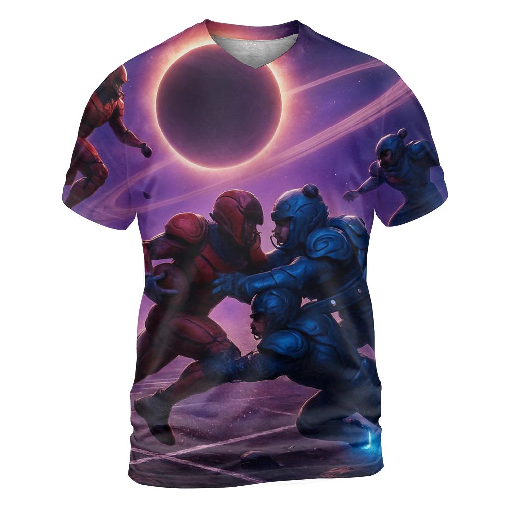 Cosmic Yard Braves Vs Cubs Eclipse unique graphic print tees