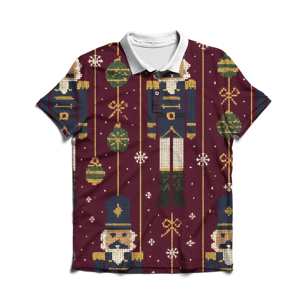 Nutcracker Curtain Panel Design custom polo shirts