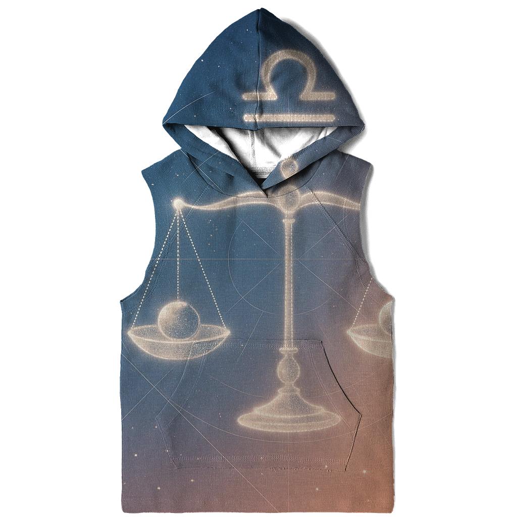 Libra Equinox Star Scales printed hoodies