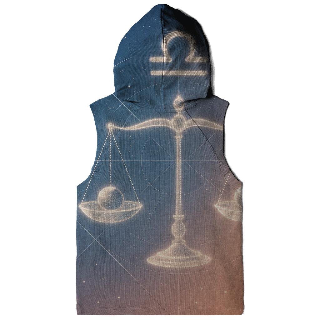 Libra Equinox Star Scales printed hoodies