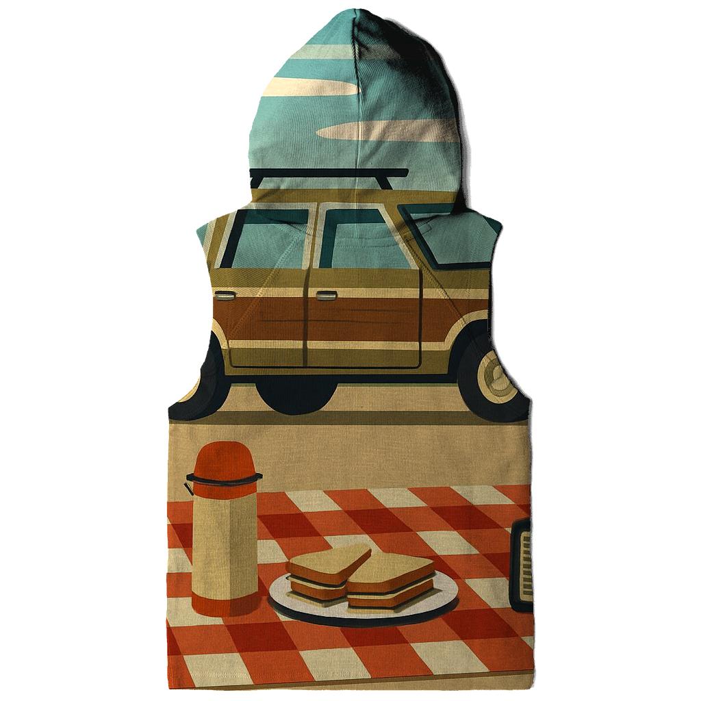 Vintage Road Trip Picnic Stop embroidered hoodies