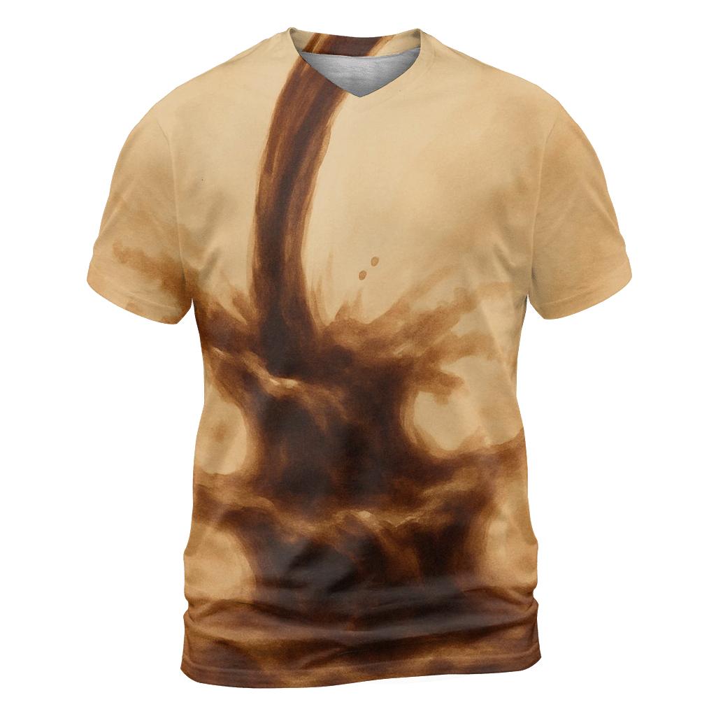 Sepia Pour Cascade personalized full print shirts