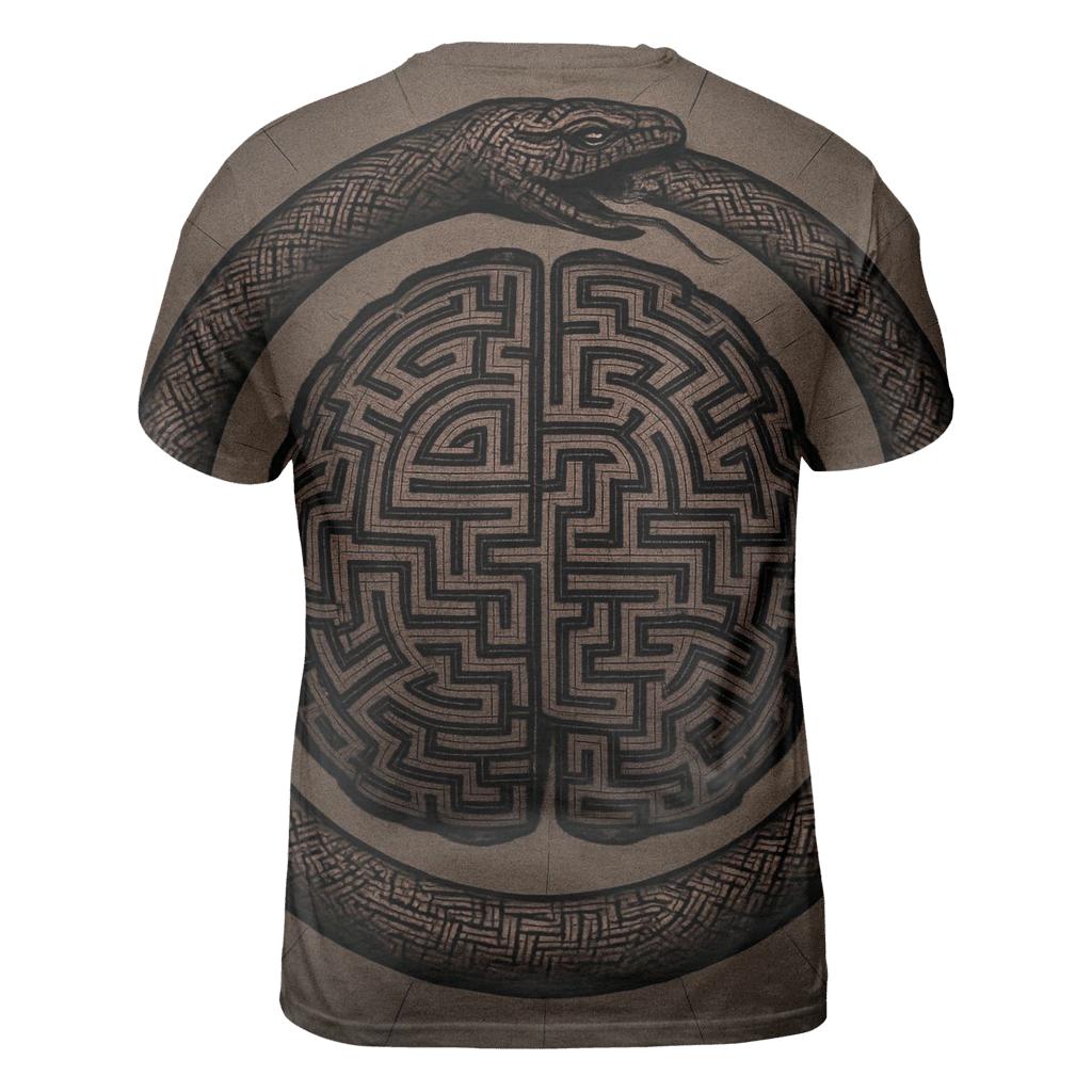 Labyrinth Mind Ouroboros unique graphic print tees
