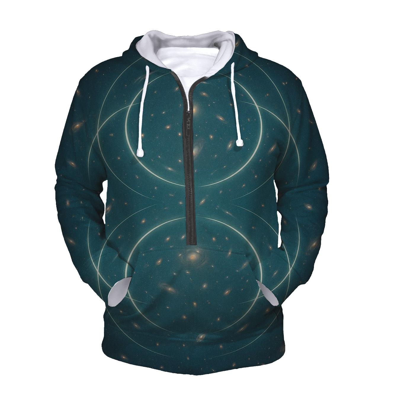 Gravitational Arc Lattice Field pullover hoodies