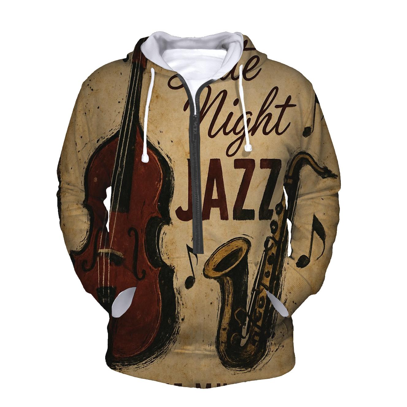 Vintage Coffeehouse Jazz Poster hoodies fashion