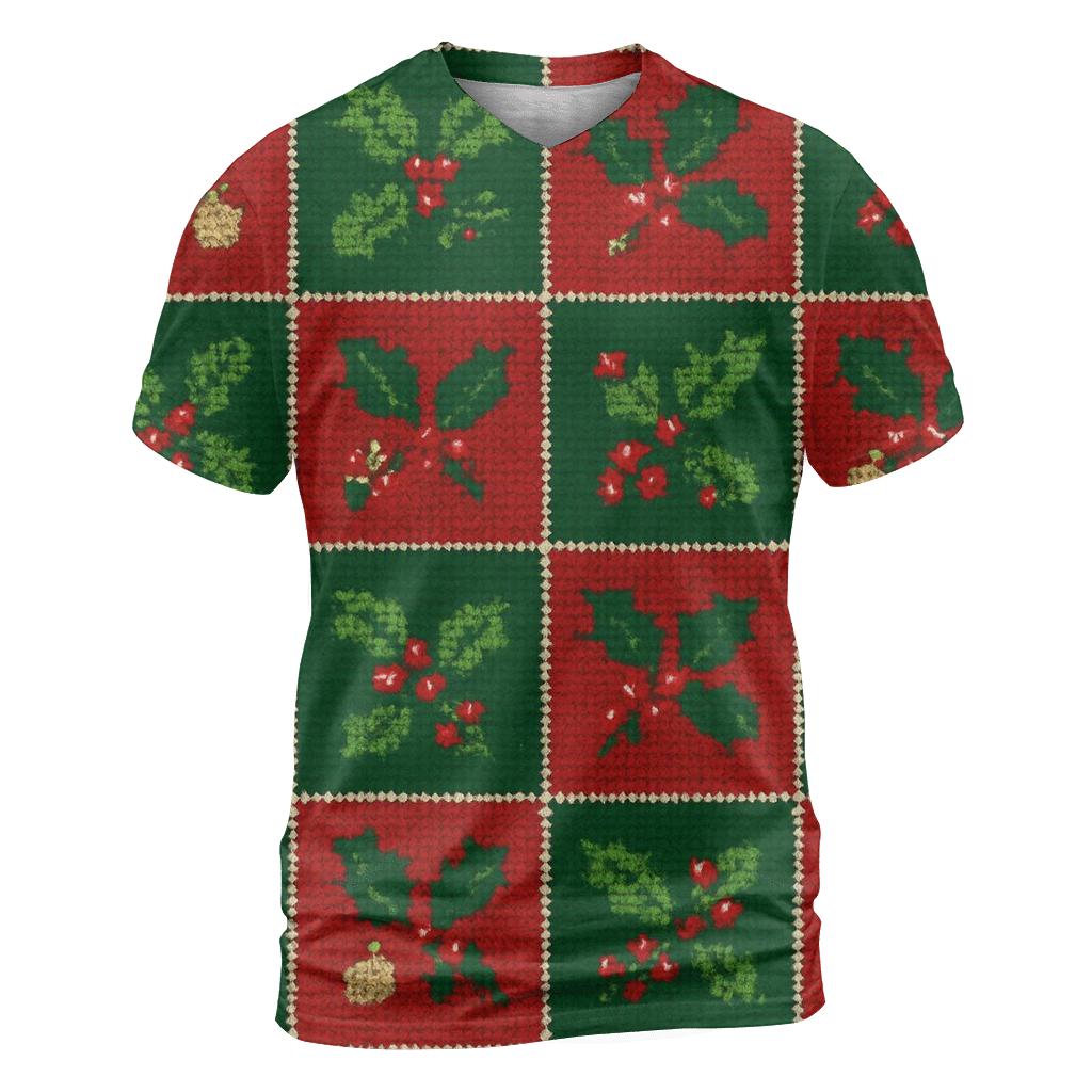 Holly Garland Checkerboard Design trendy printed shirt styles