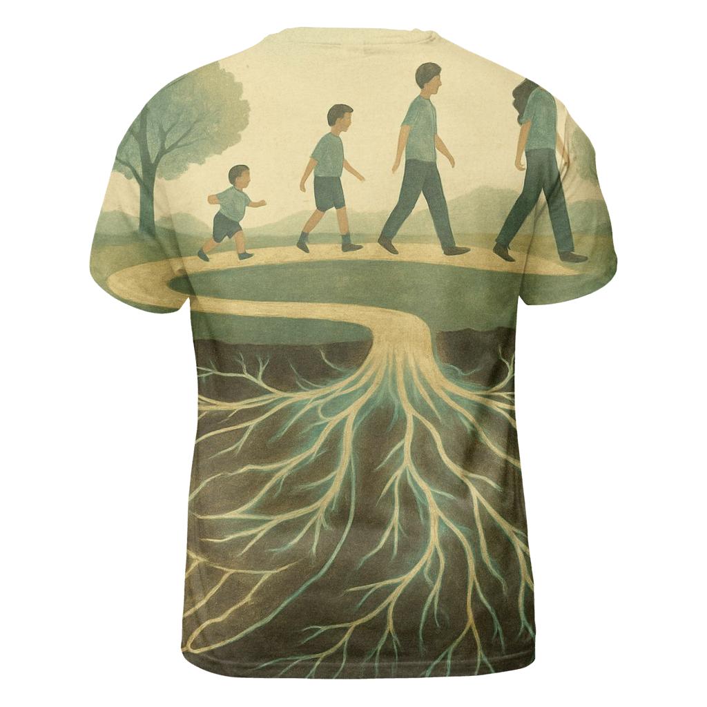 Roots Of Her Love Beneath Every Step I Take designer pattern shirts
