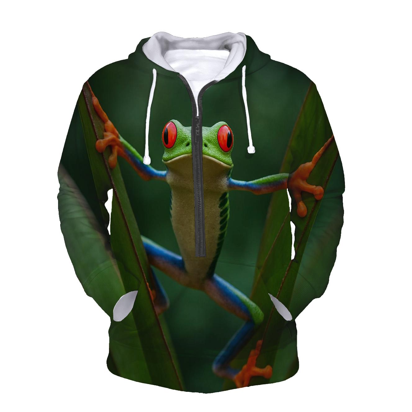 Rainforest Canopy Glide Red Eyed Tree Frog hoodie trends