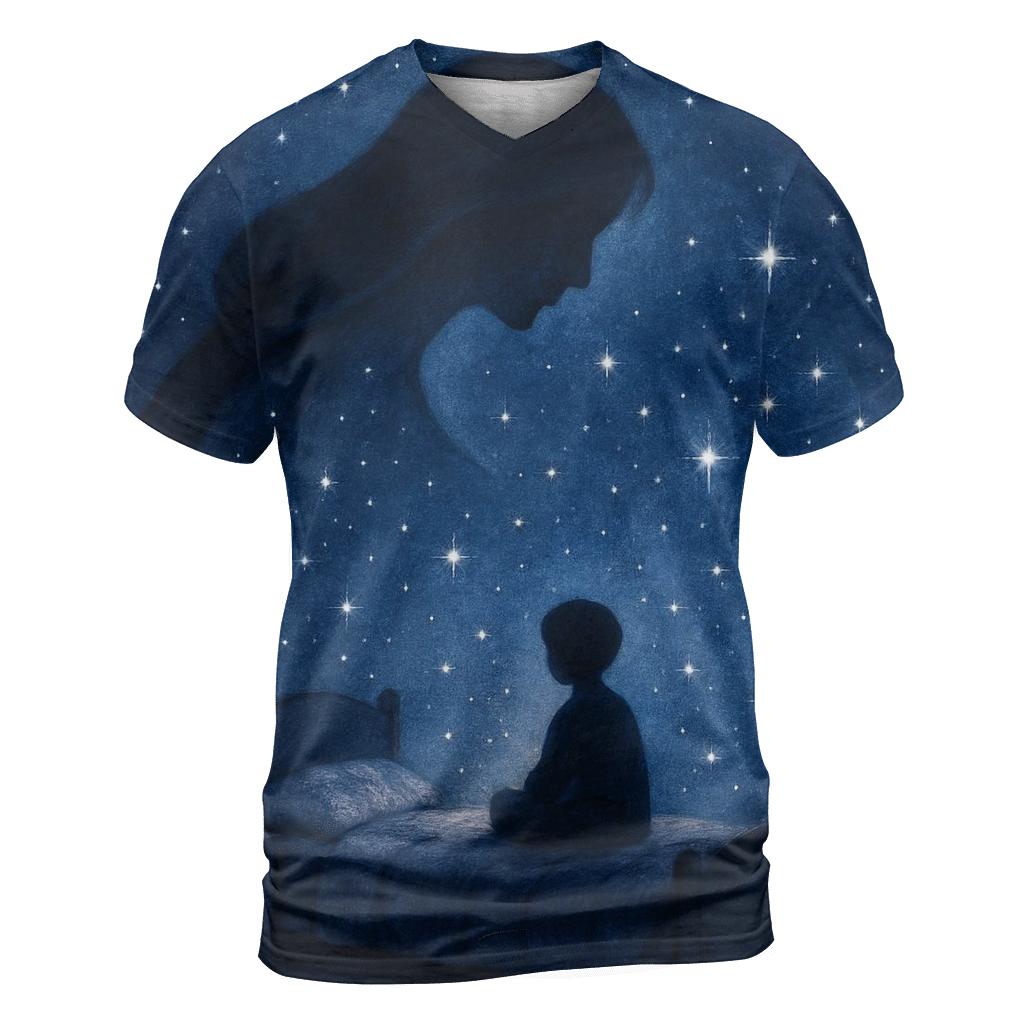 The Space She Held For My Dreams To Grow artistic all-over print tops