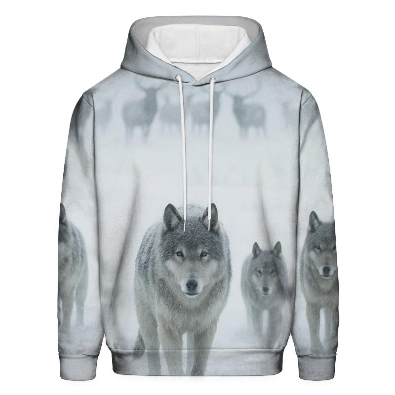 Snowstorm Elk Hunt Coordination designer hoodies