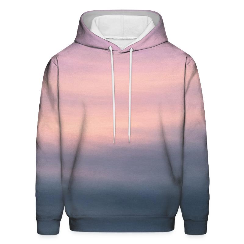 Pastel Storm Horizon embroidered hoodies