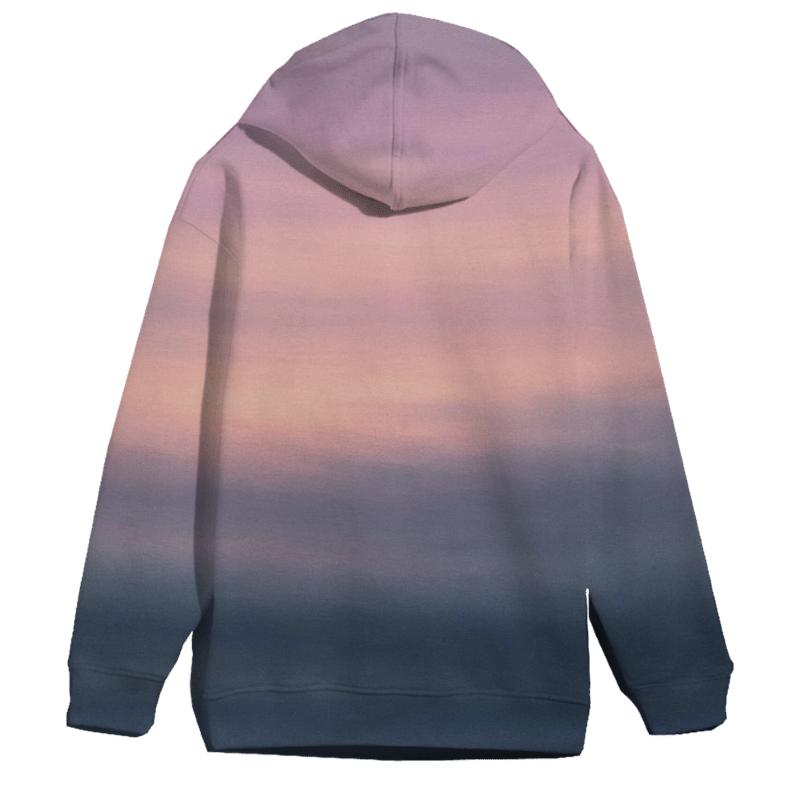 Pastel Storm Horizon embroidered hoodies