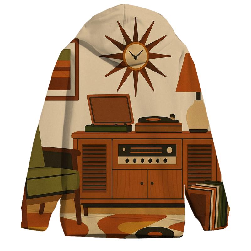 Groovy Stereo Living Room lightweight hoodies