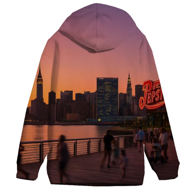 Sunset From Gantry Plaza State Park premium hoodies