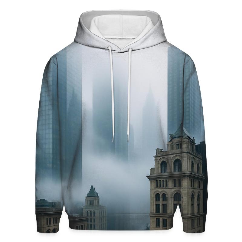 Fog Rolling Over The Financial District custom hoodies