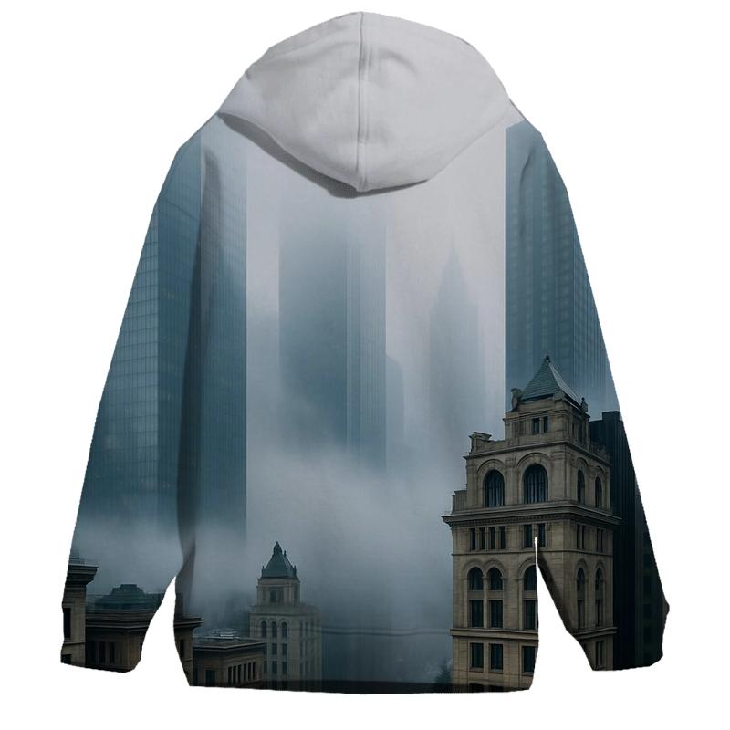 Fog Rolling Over The Financial District custom hoodies