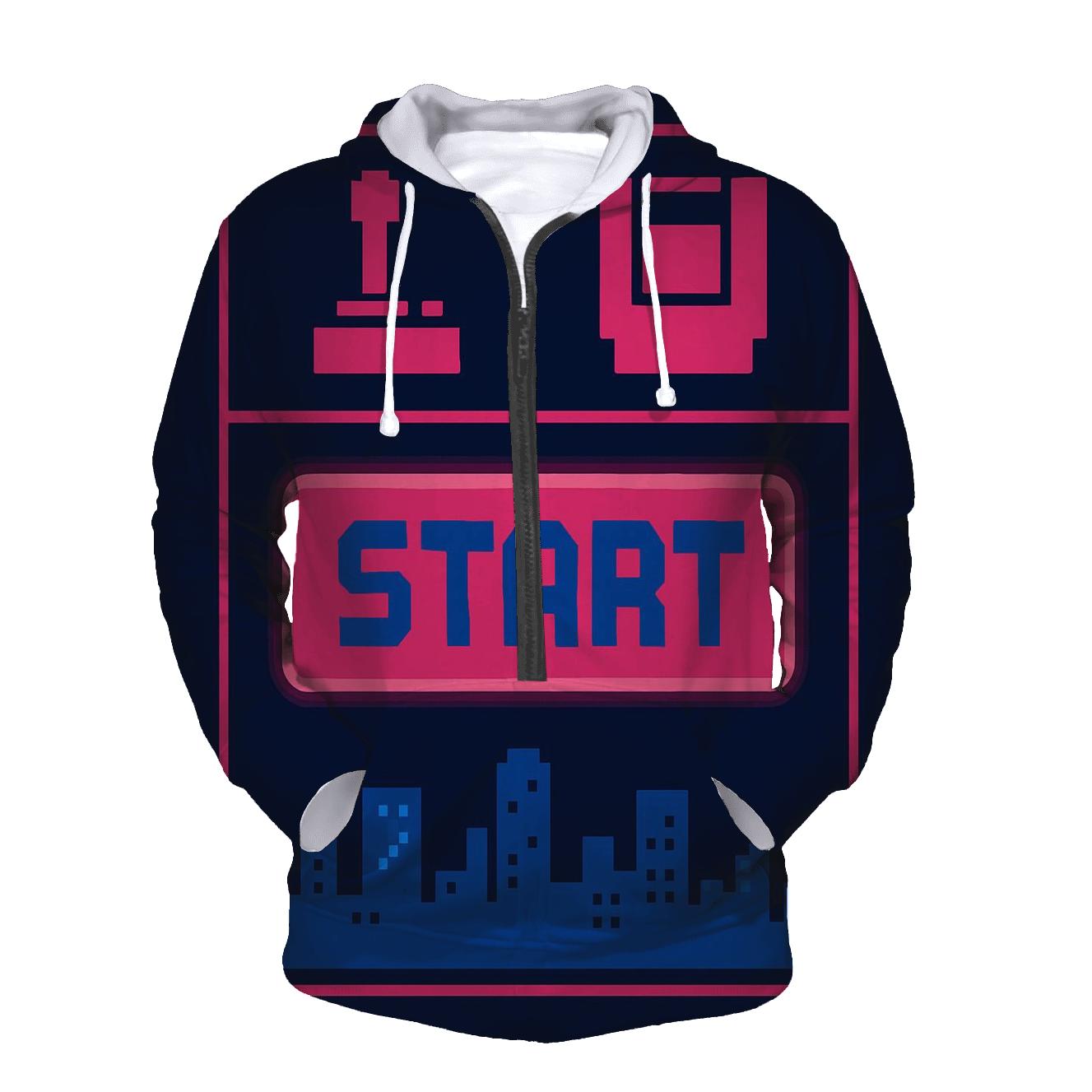 Retro Console Start Screen hoodie styles