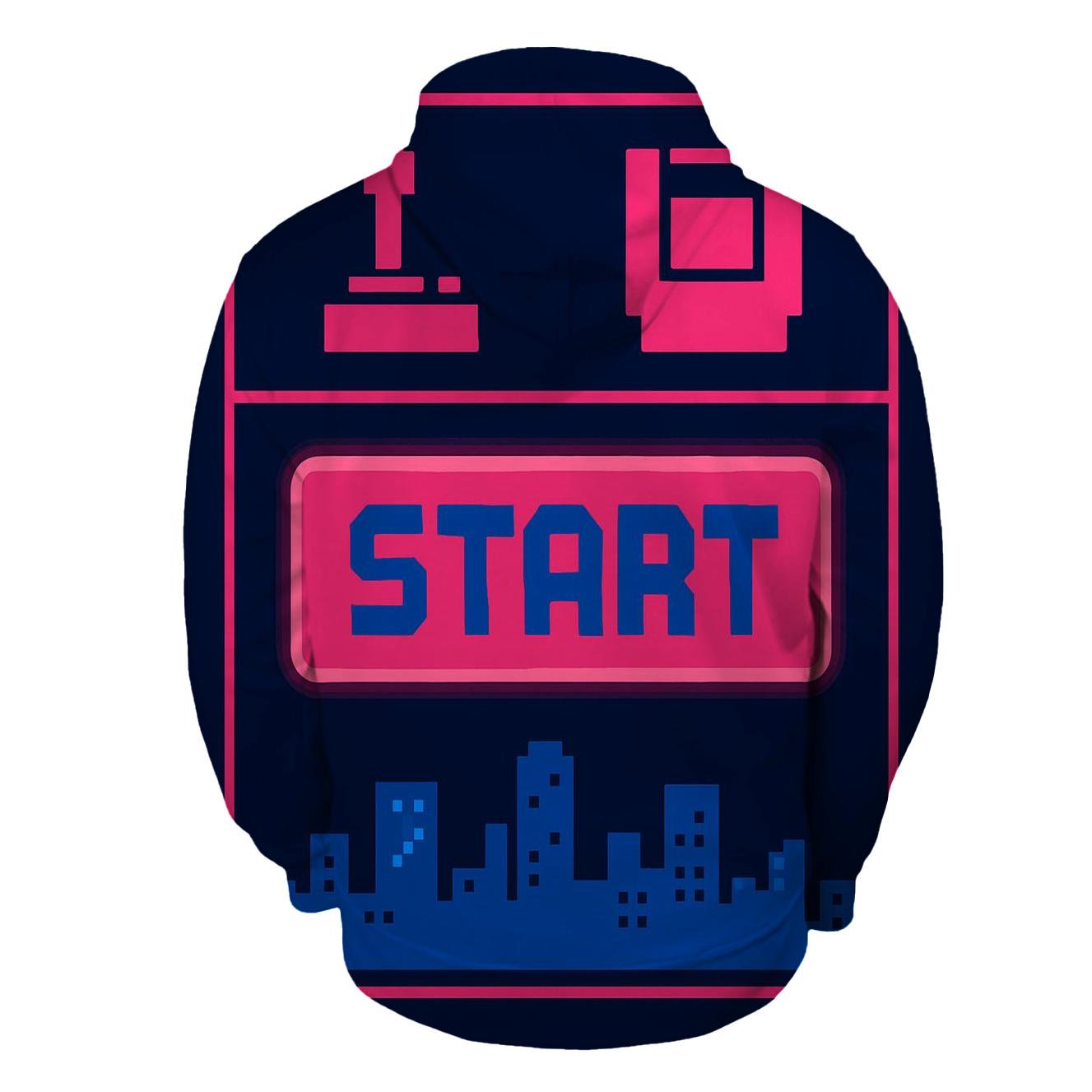 Retro Console Start Screen hoodie styles