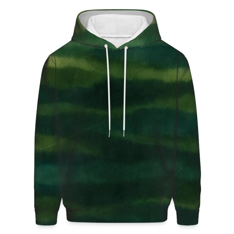 Overdye Forest Ripple Panel graphic hoodies