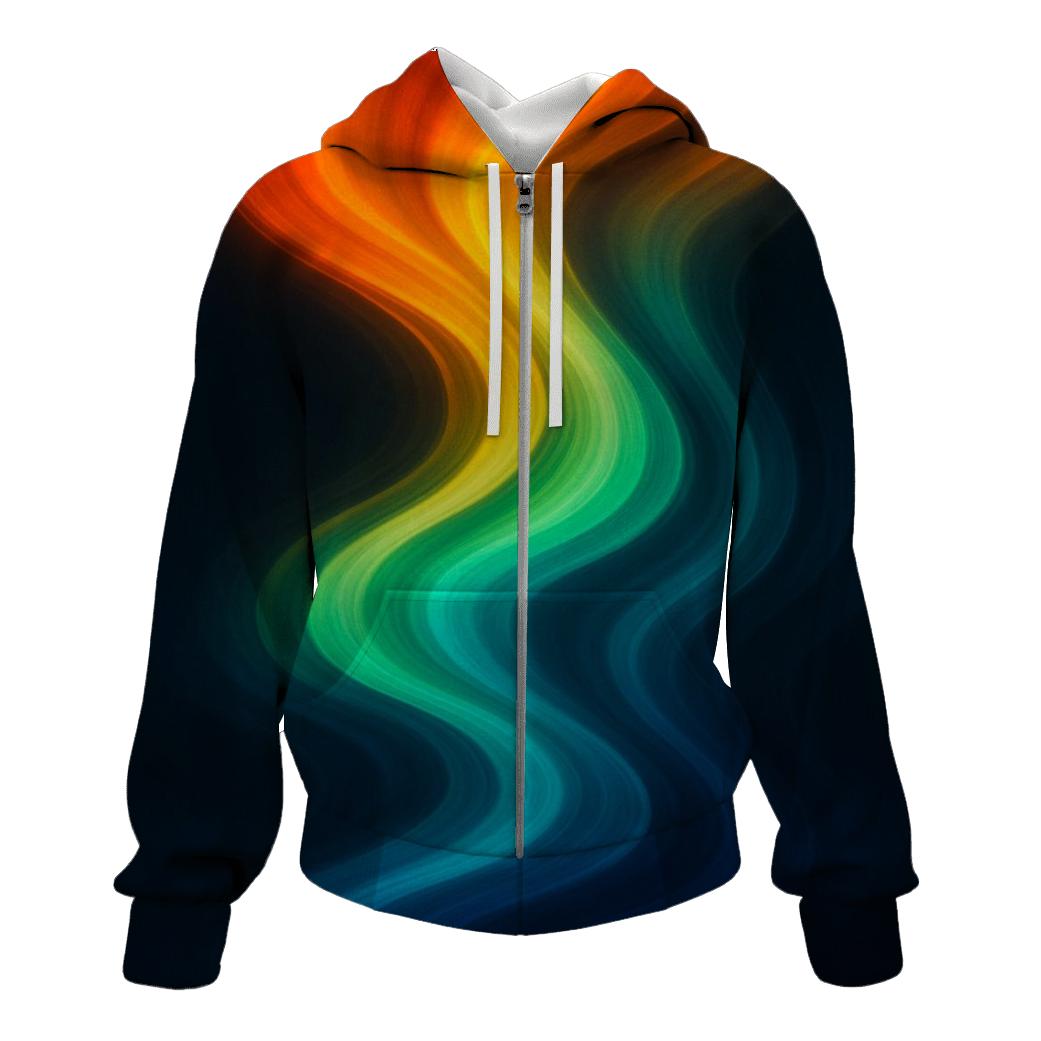 Molten Aurora Flow designer hoodies