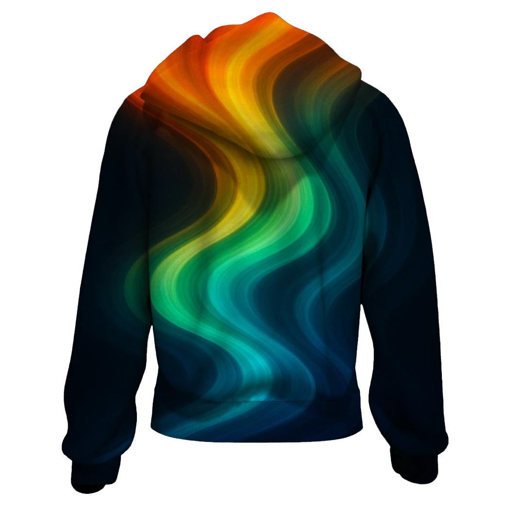 Molten Aurora Flow designer hoodies