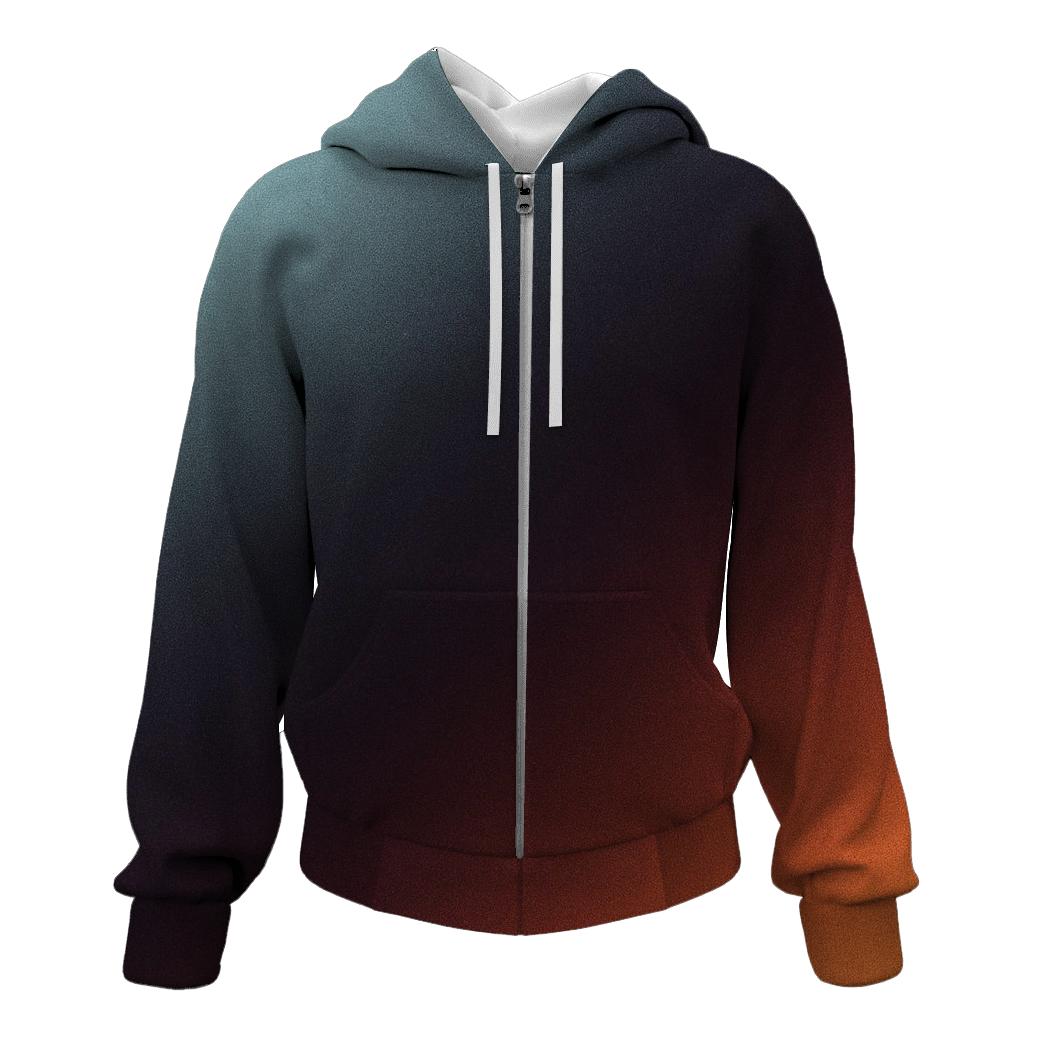 Glacial Ember Fade hoodies fashion