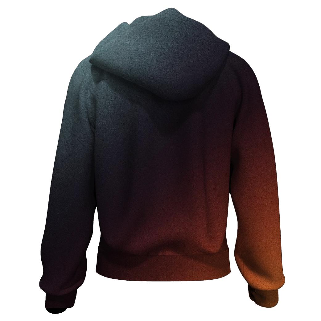 Glacial Ember Fade hoodies fashion